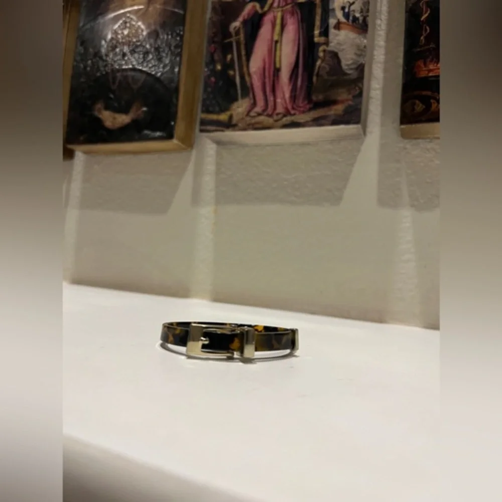 Anne Klein Faux Tortoise Shell Buckle‎ Cuff/Bracelet